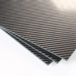 CFK-Platte Stärke 0.5 mm 500x700mm Seidenmatt